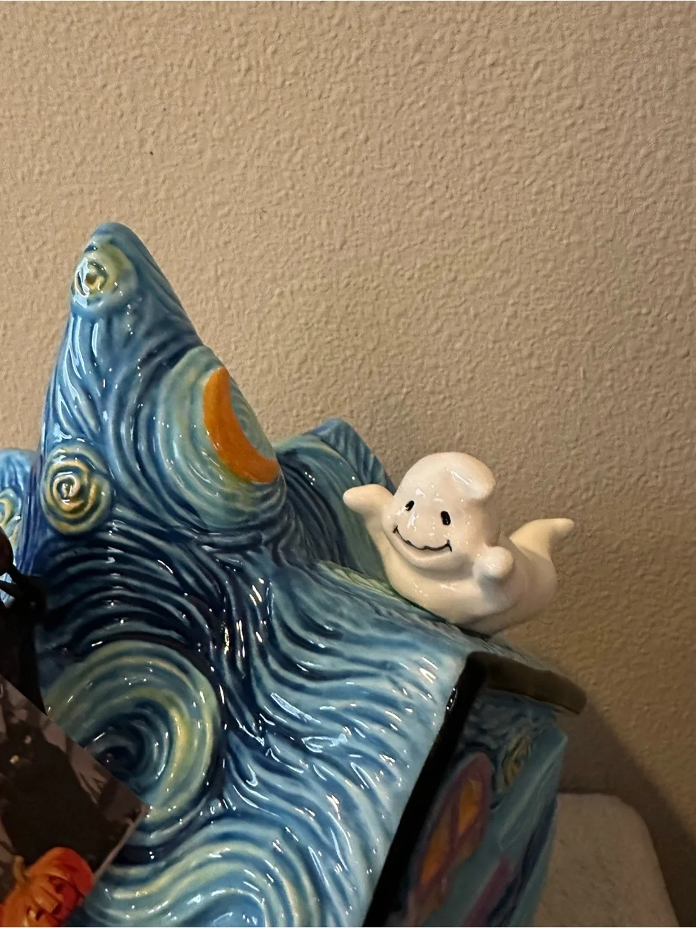 CornerRuby Van Gogh Starry Night Halloween Cookie Jar Canister NWT